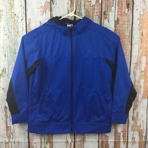 Russell Full Zip Hoodie Blue & Black Large